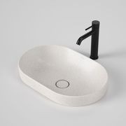 Liano II 530mm Pill Inset Basin - Matte Speckled gallery detail image