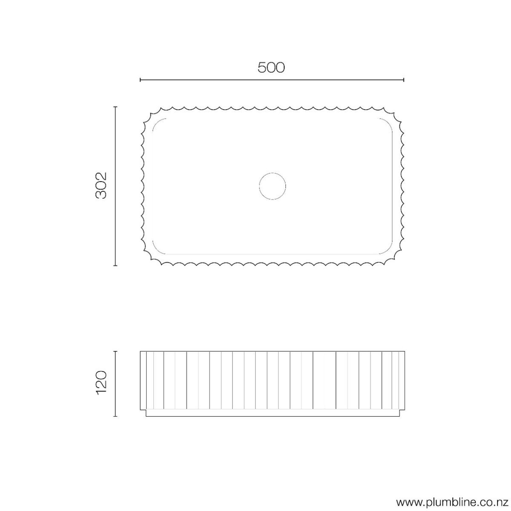 Doric Rectangle Vessel Basin gallery detail image