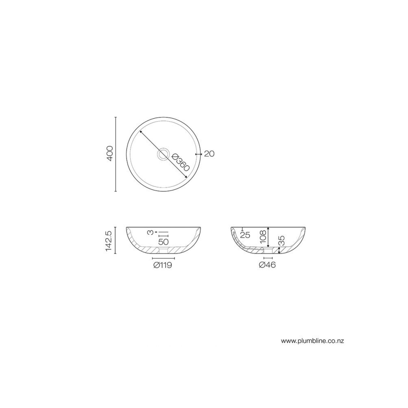 Ovo Round Vessel Basin gallery detail image