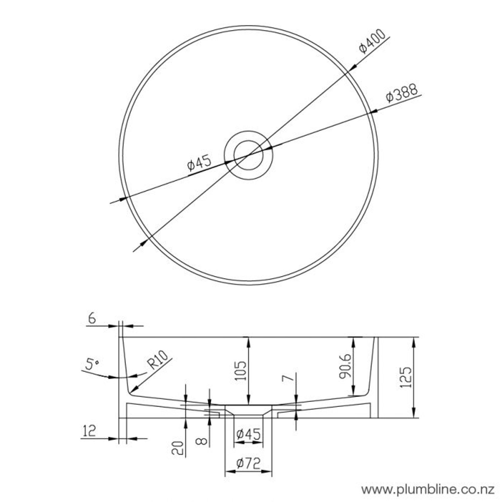 Super-Thin Ellipse Round Vessel Basin gallery detail image