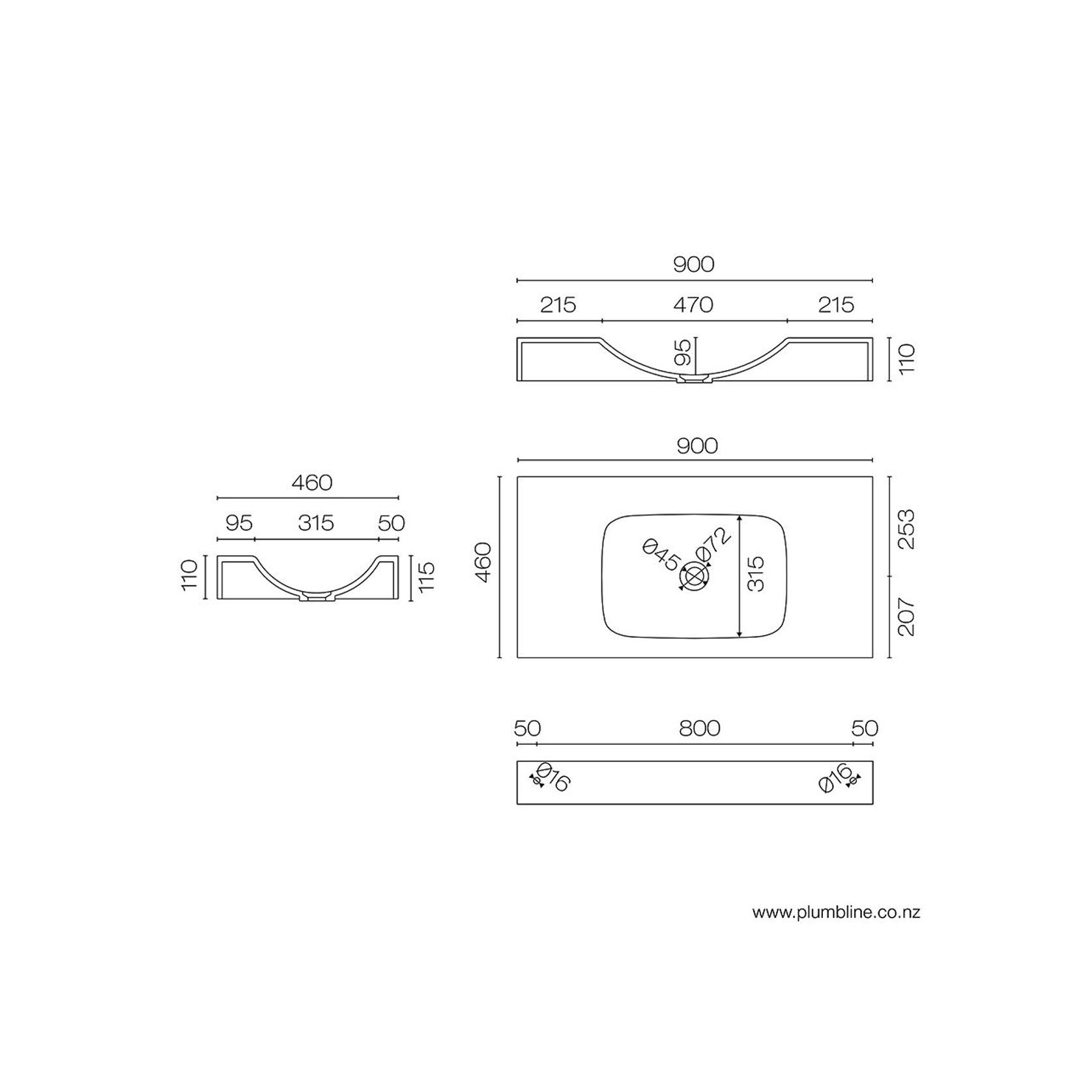 Spio Plus 900 Vanity Top gallery detail image