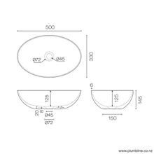 Super-Thin Mini Oval Vessel Basin gallery detail image