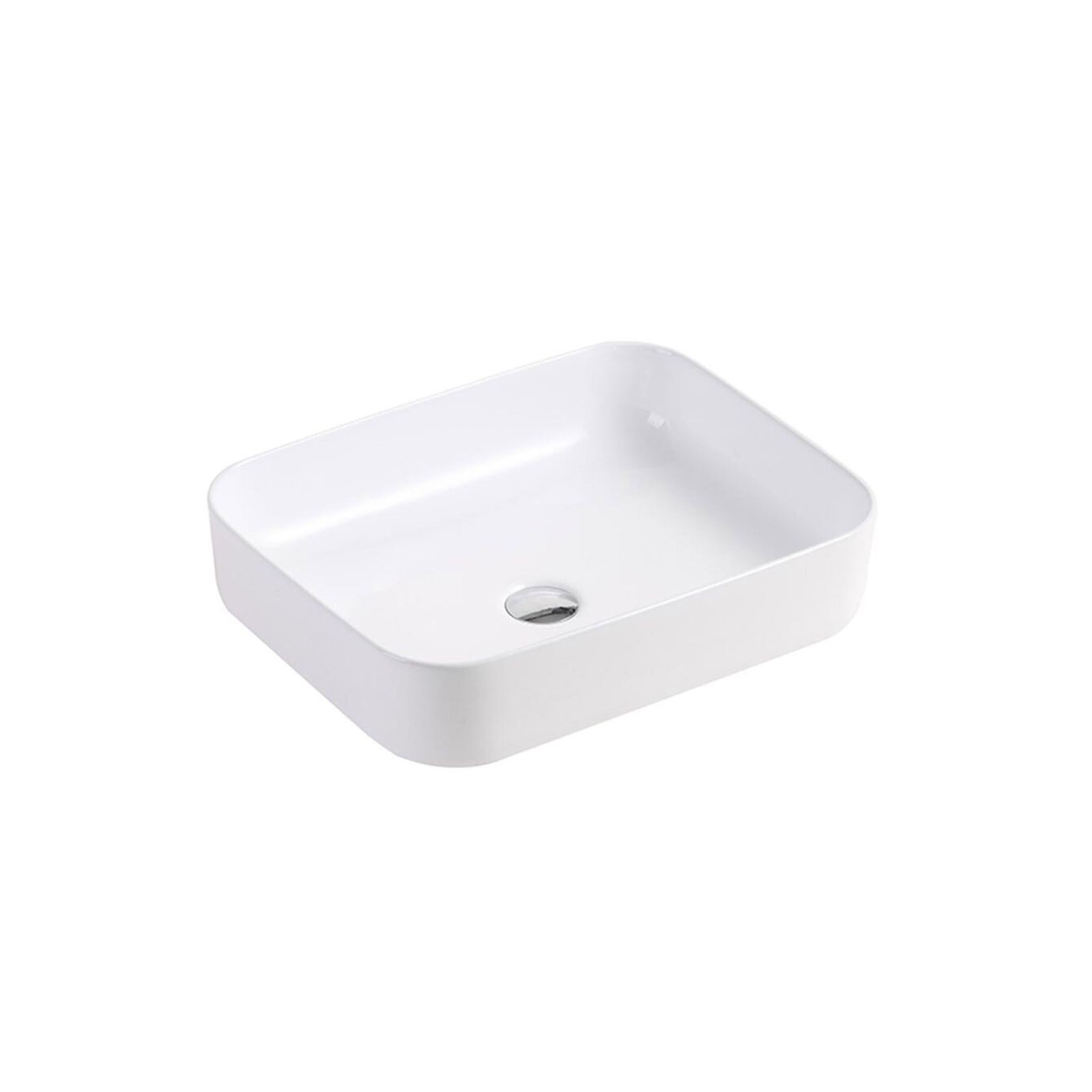 Unika Milan White Counter Top Gloss Basin gallery detail image