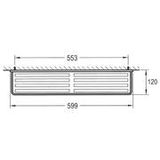 Cubic Long Bathroom Shelf 600mm gallery detail image