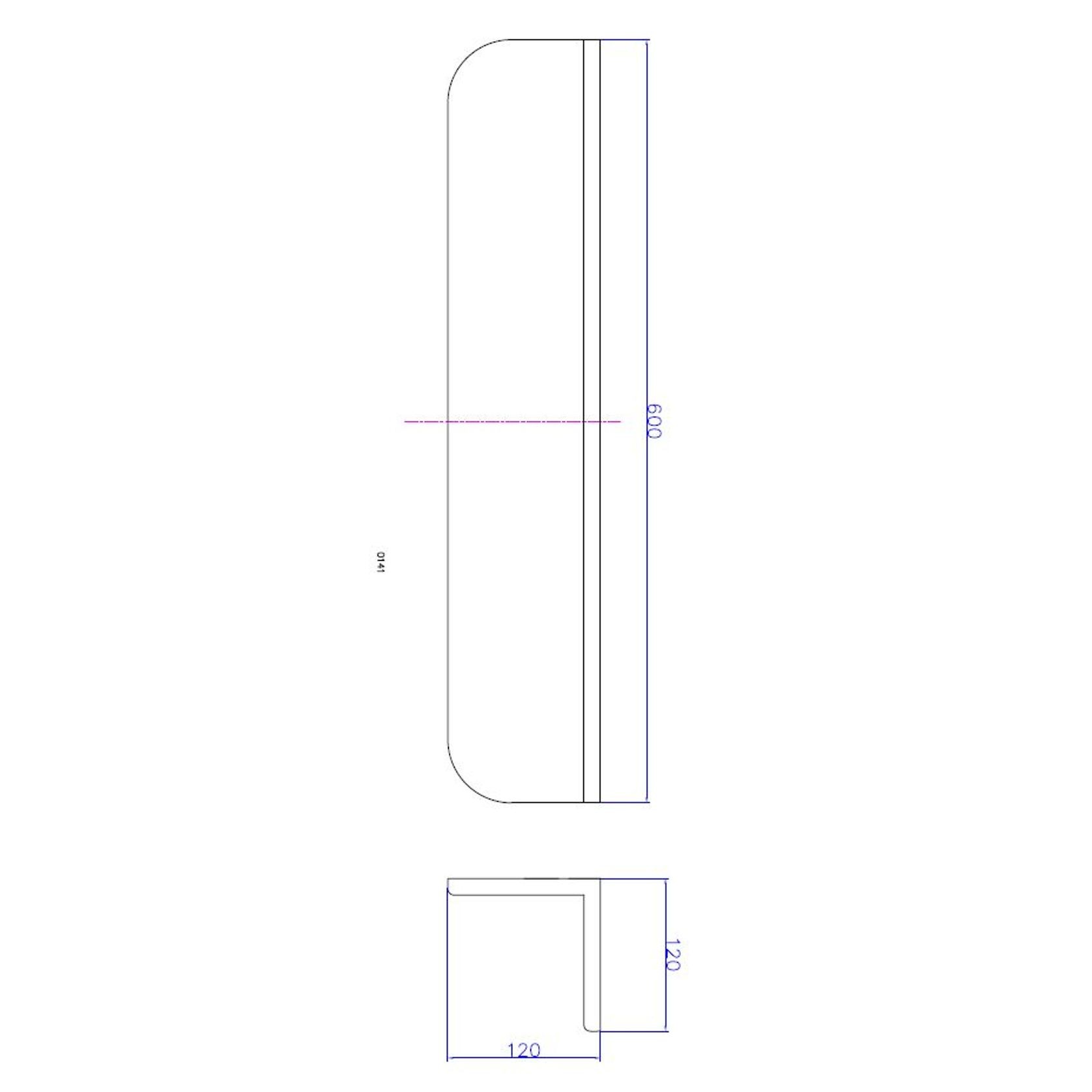 iStone Flippable Bathroom Shelf 600mm gallery detail image