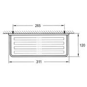 Cubic Short Bathroom Shelf 310mm gallery detail image