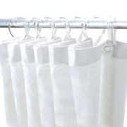 White PVC Shower Curtain - 1800 x 1800 gallery detail image