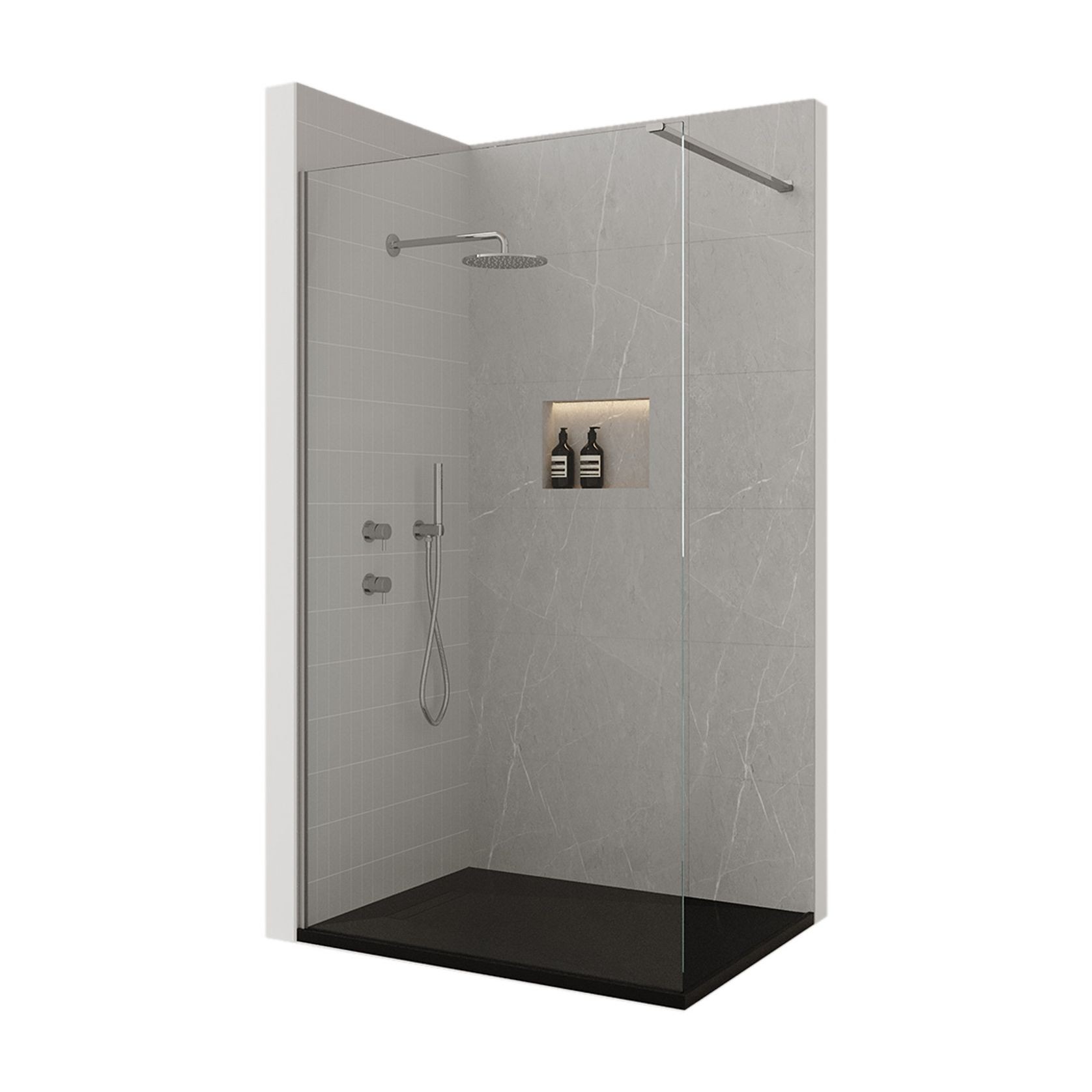 Ebony & Ivory Stone Shower gallery detail image