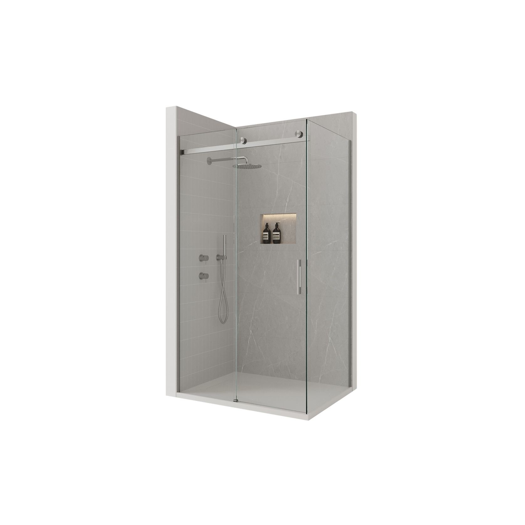 Ebony & Ivory Stone Shower gallery detail image