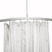 White PVC Shower Curtain  - 1800 x 1800 gallery detail image