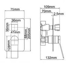 Wall Mixer With Diverter BU0155-2.ST gallery detail image