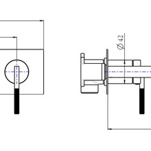 Caddence Wall Mixer with Spout Brushed Nickel gallery detail image