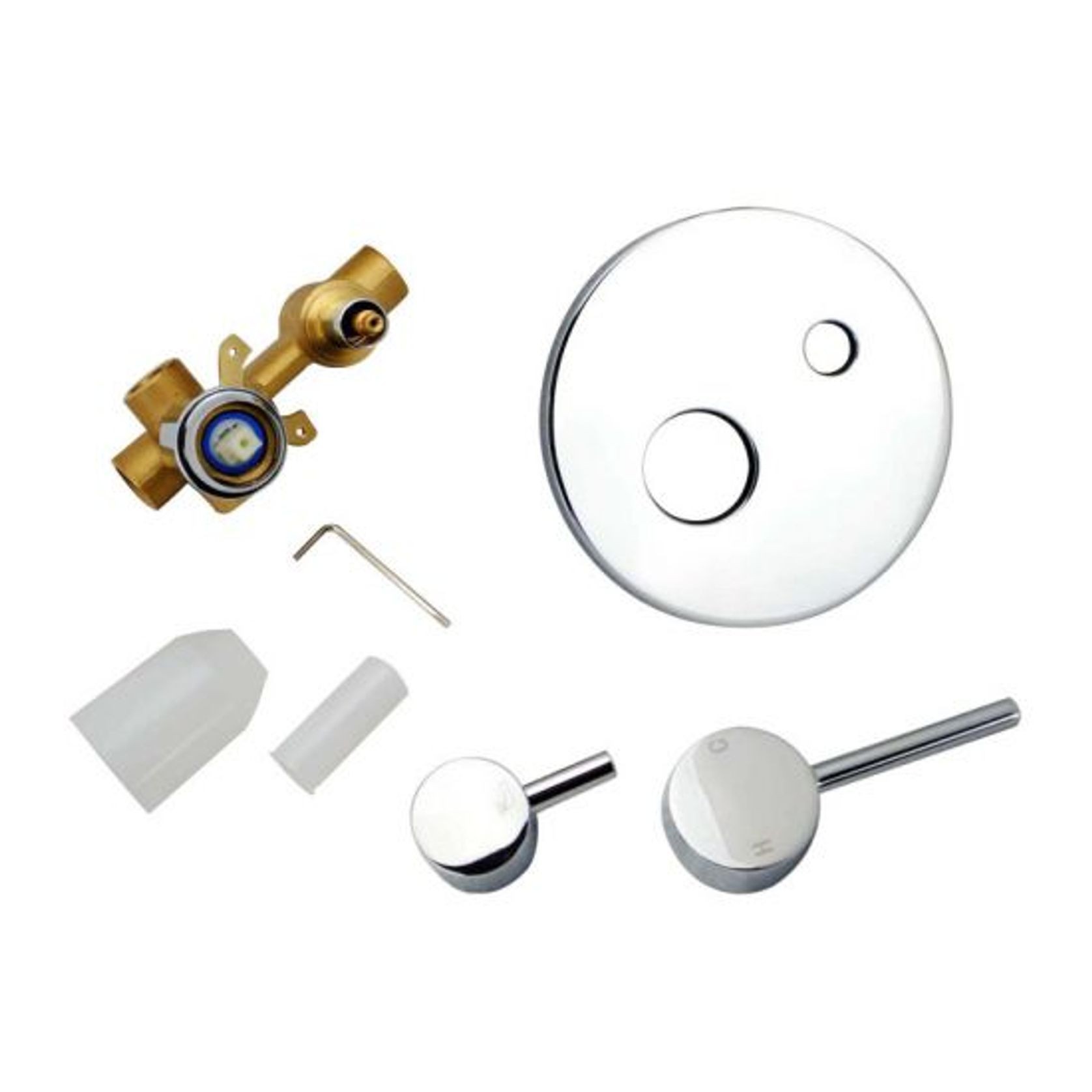 Lucid Pin Mixer with Diverter Chrome gallery detail image
