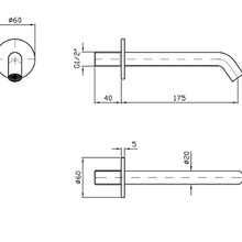 Gill Wall Spout 175mm gallery detail image