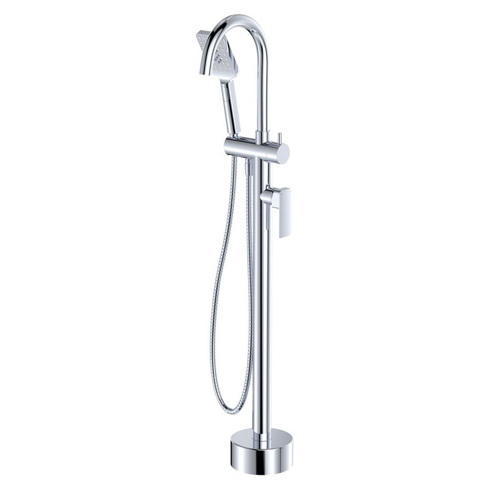 Tono Floor Mounted Bath Mixer with Hand Shower gallery detail image