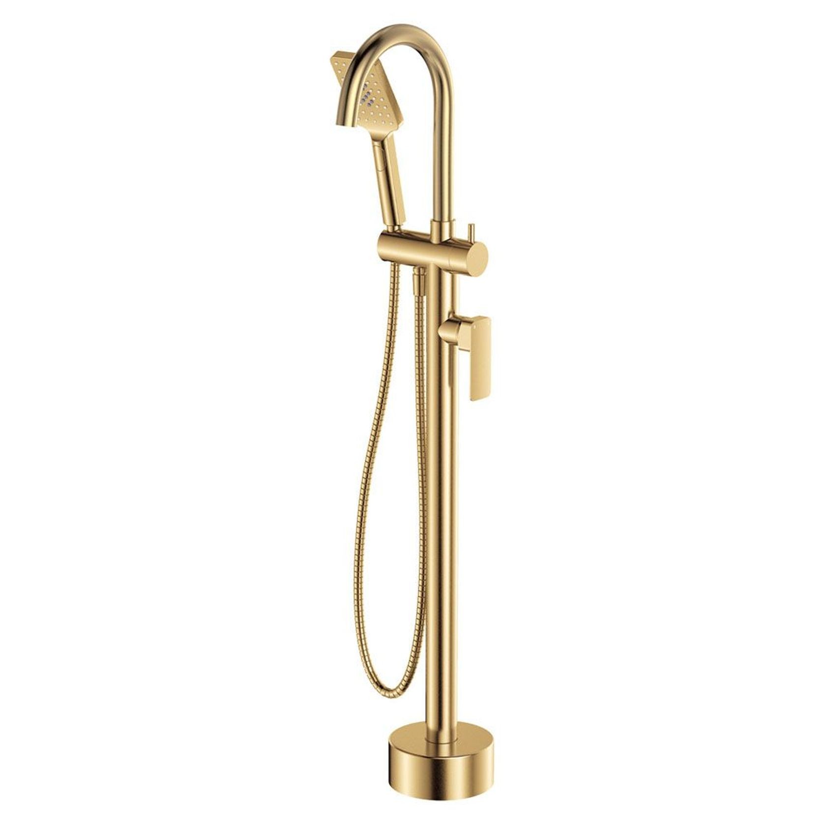 Tono Floor Mounted Bath Mixer with Hand Shower gallery detail image