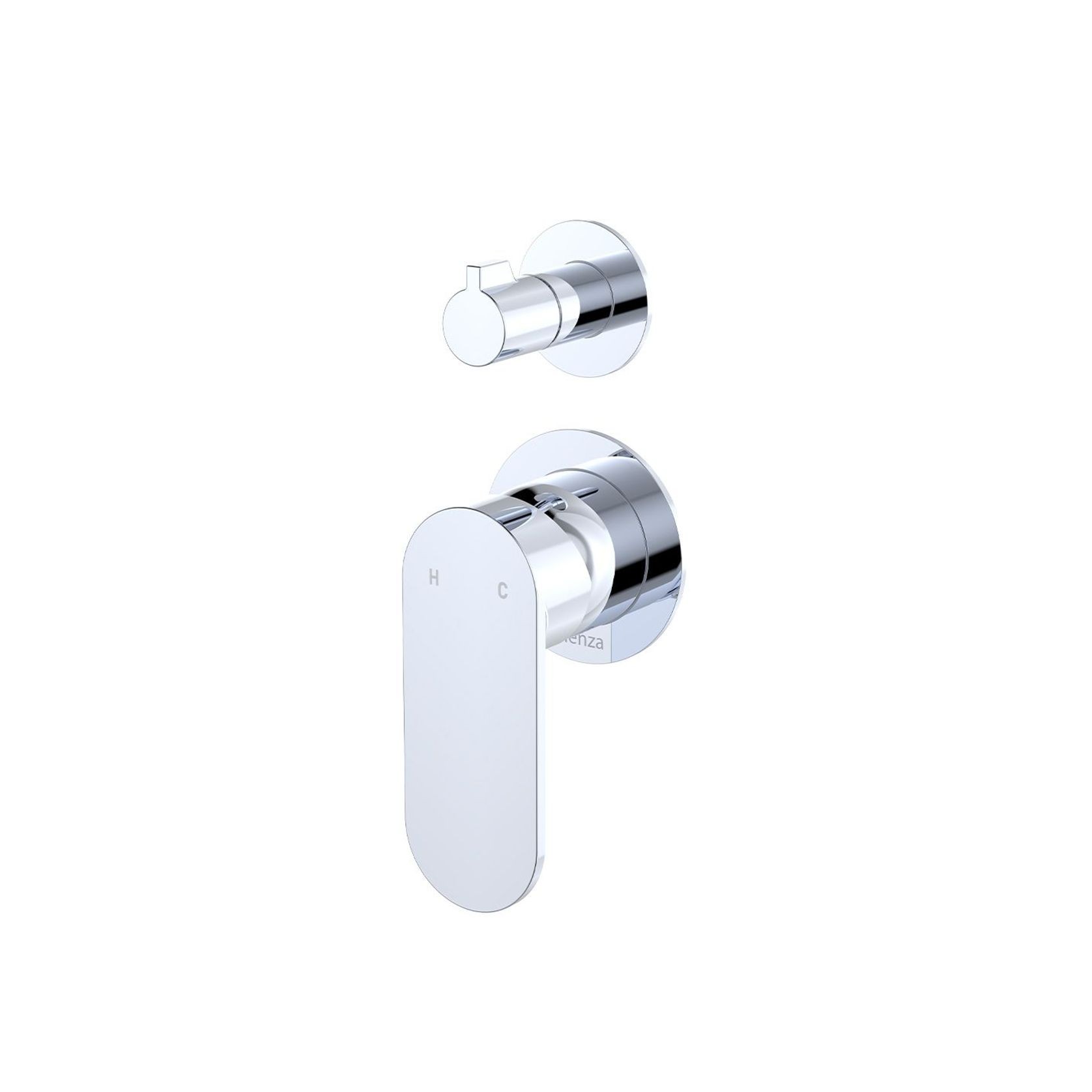 Empire Slim Wall Diverter Mixer, Vertical gallery detail image