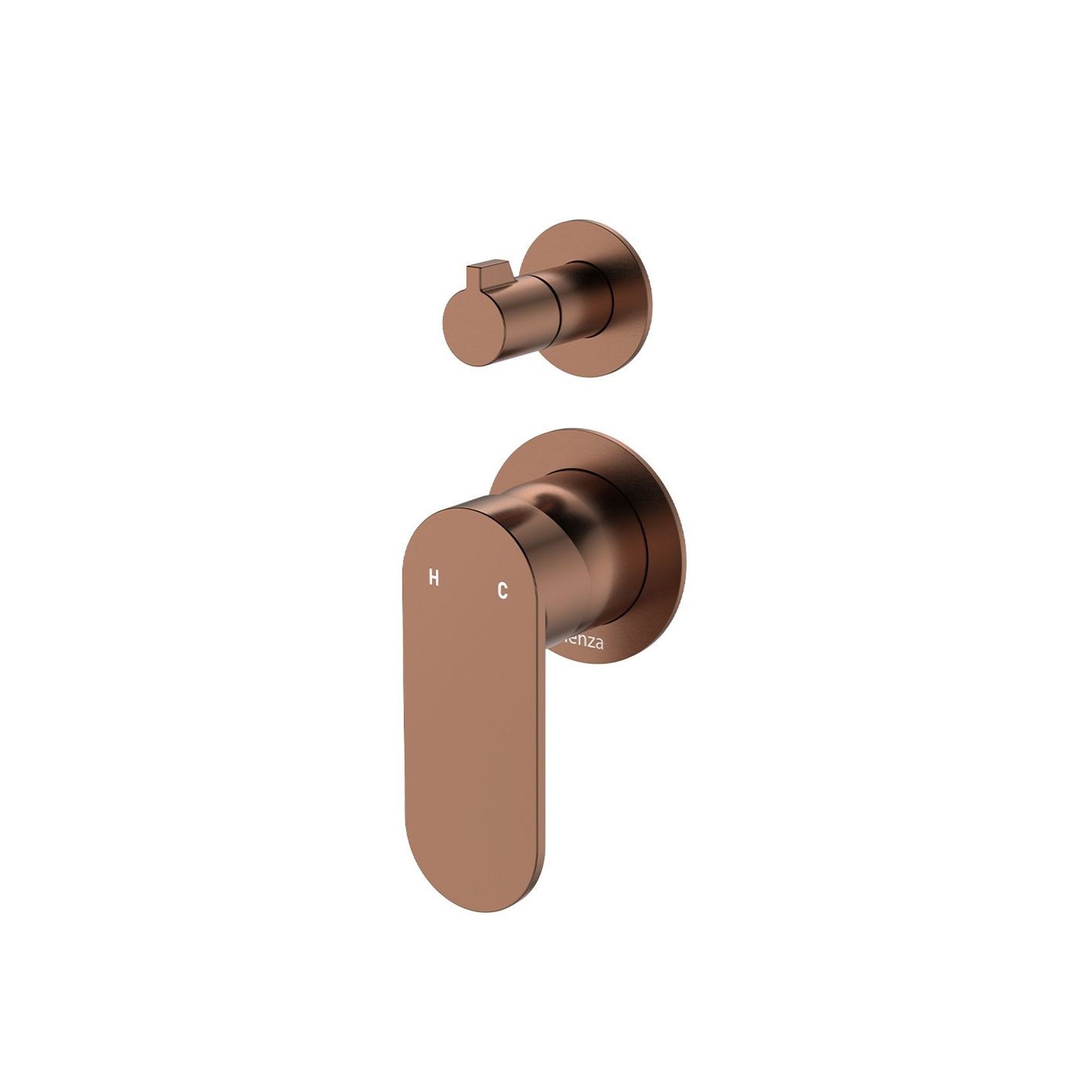 Empire Slim Wall Diverter Mixer, Vertical gallery detail image