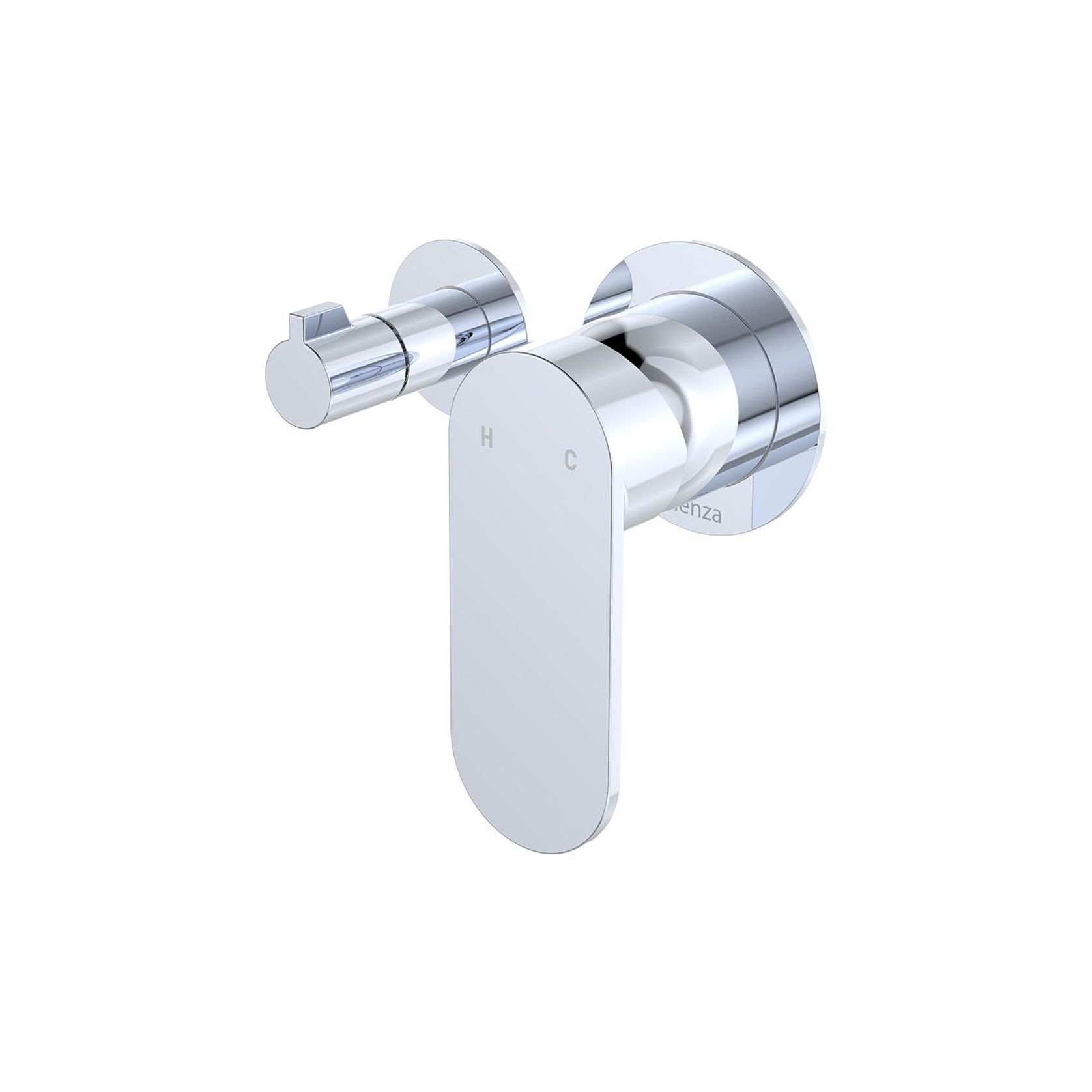 Empire Slim Wall Diverter Mixer, Horizontal gallery detail image
