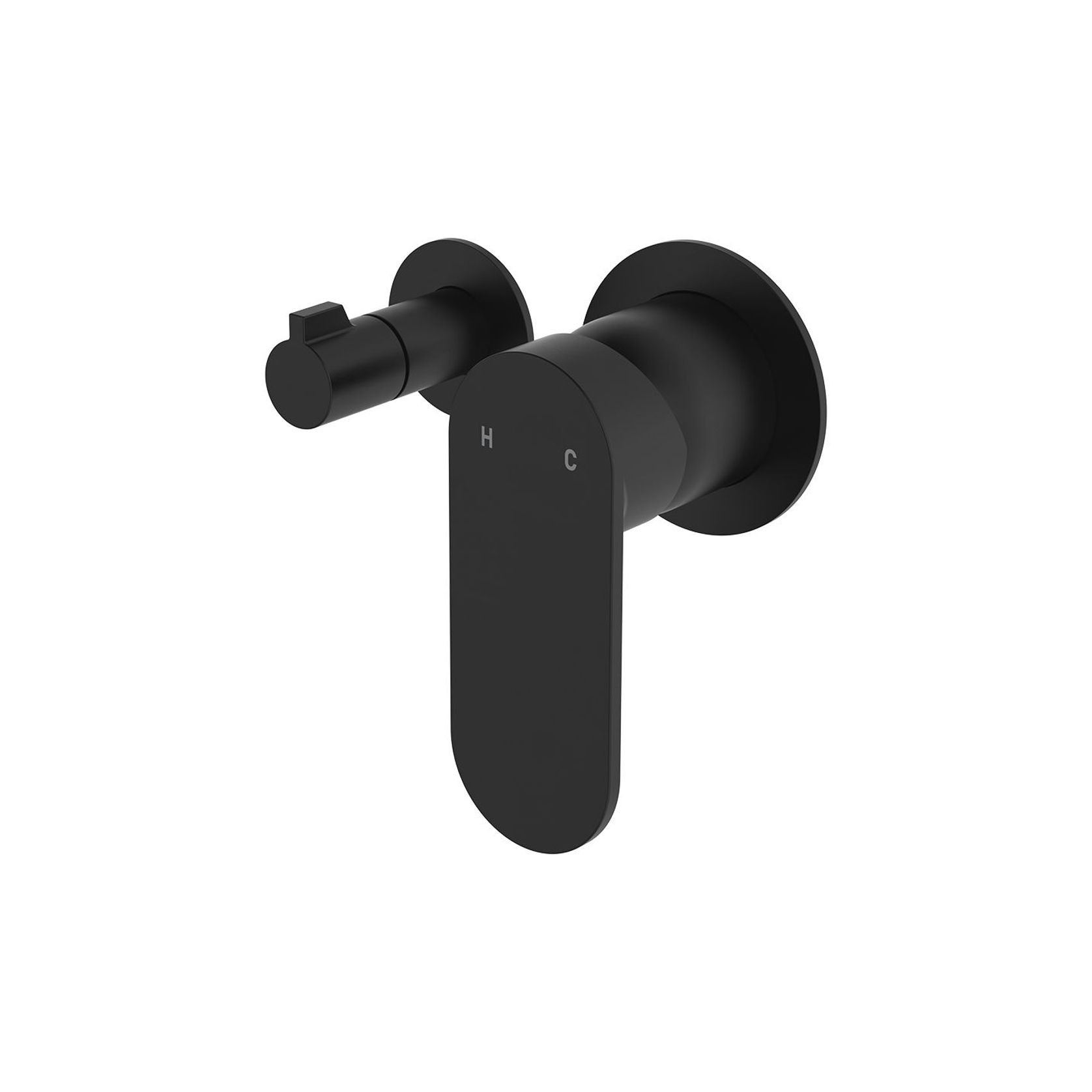 Empire Slim Wall Diverter Mixer, Horizontal gallery detail image