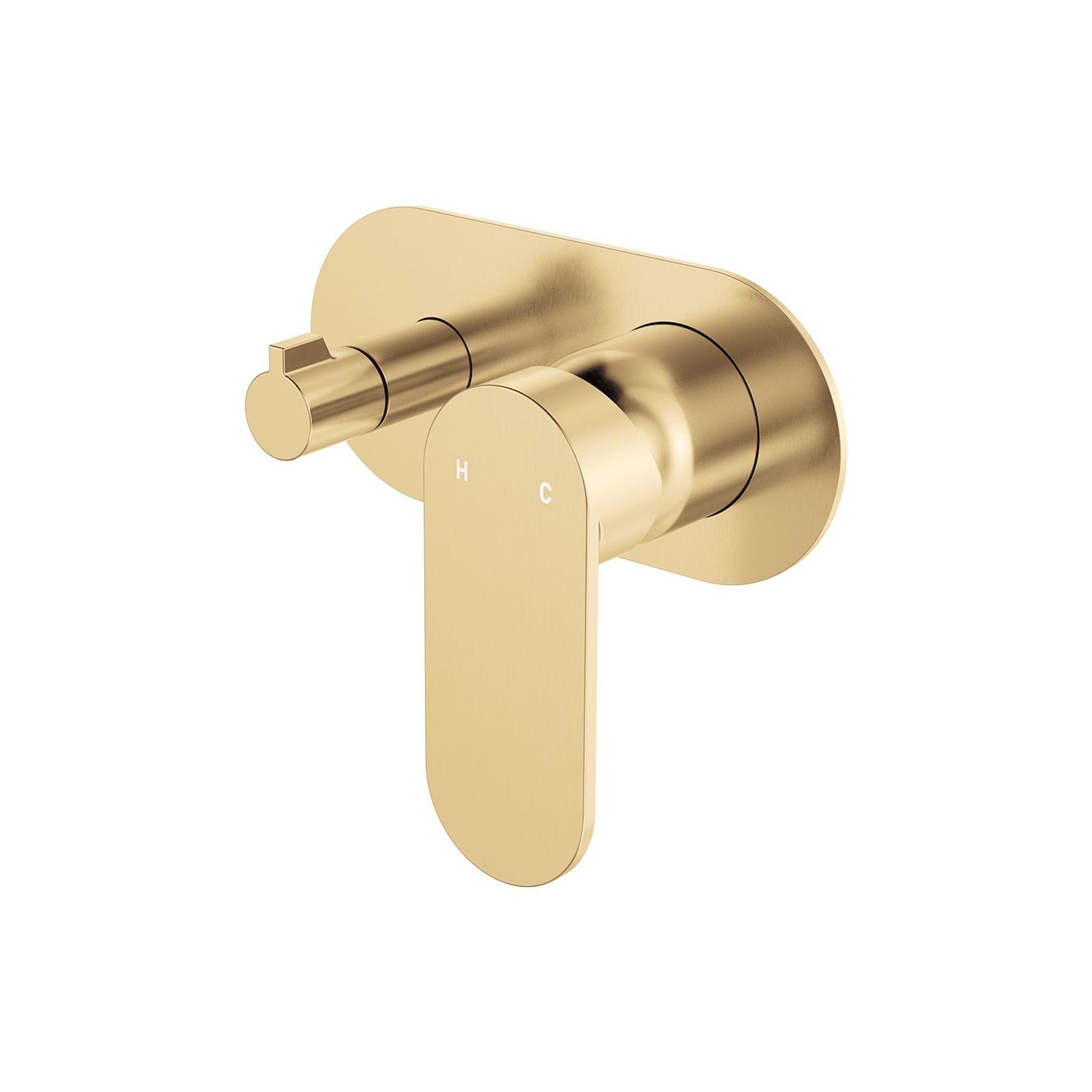 Empire Slim Wall Diverter Mixer, Horizontal gallery detail image