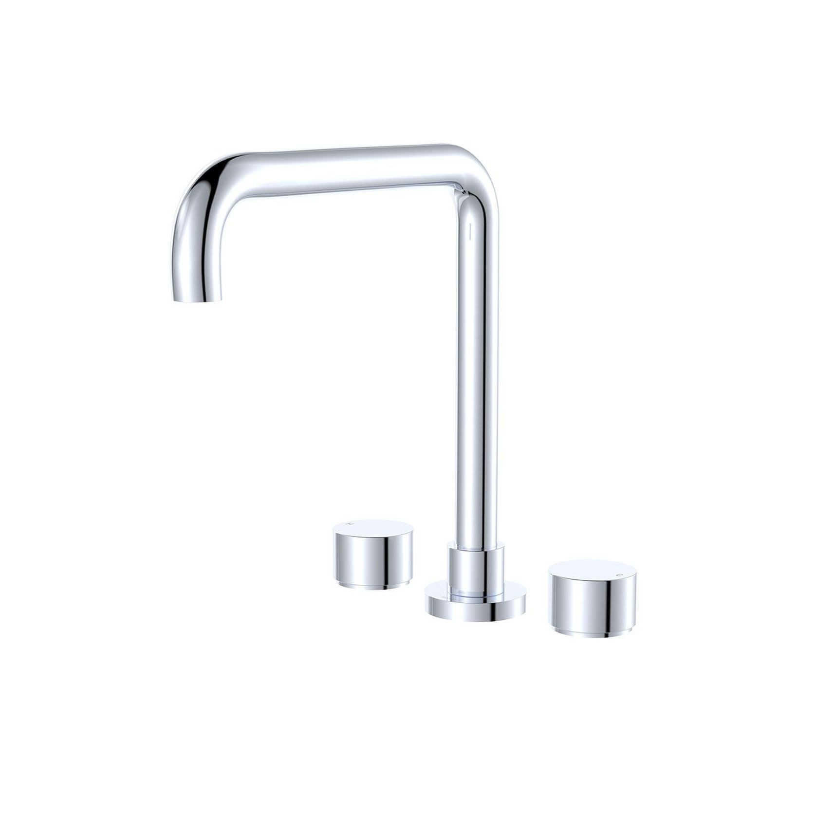 Kaya Squareline Hob Set, Round Taps gallery detail image