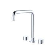 Kaya Squareline Hob Set, Round Taps gallery detail image