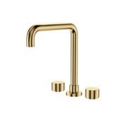 Kaya Squareline Hob Set, Round Taps gallery detail image