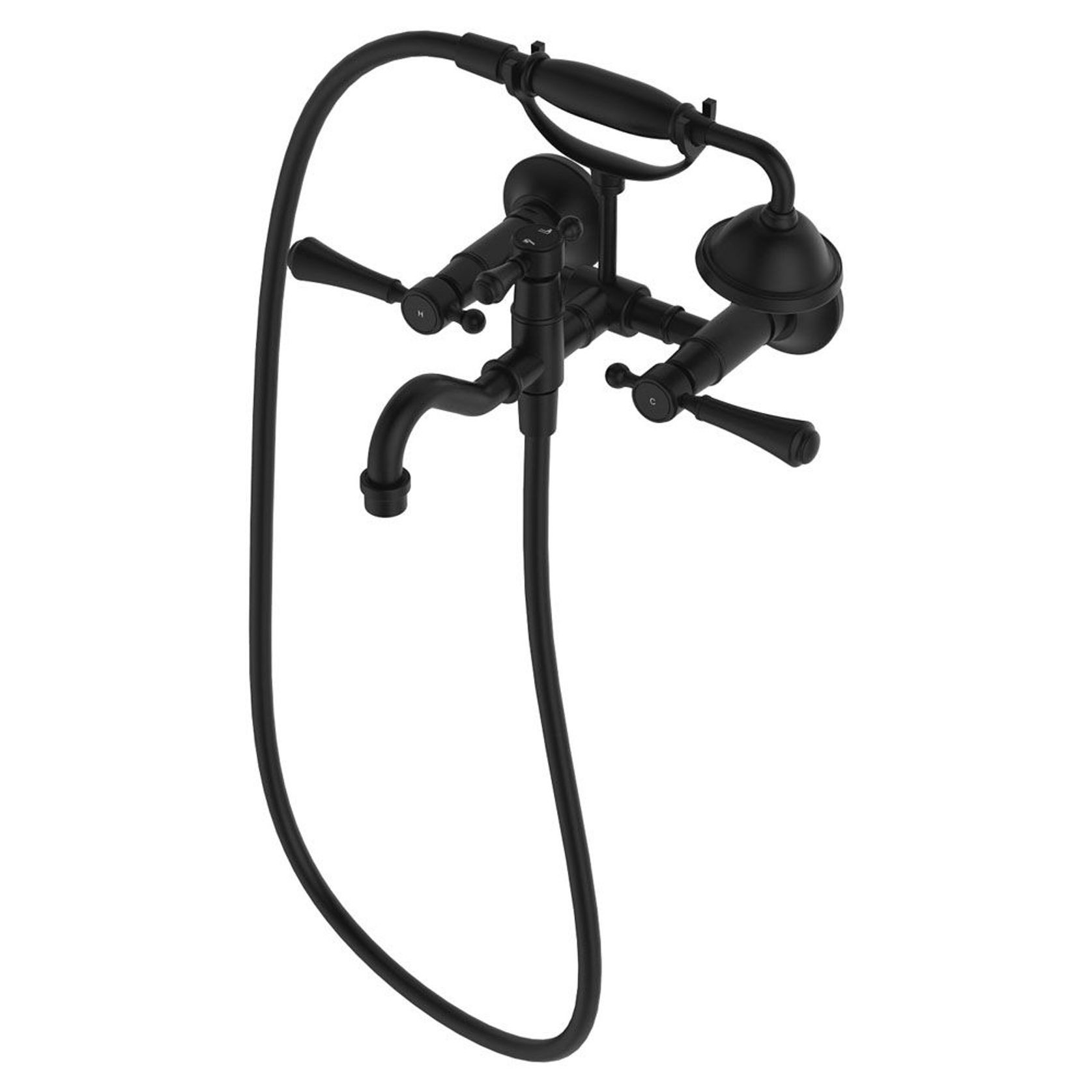 Lillian Exposed Bath Tap Set with Hand Shower gallery detail image