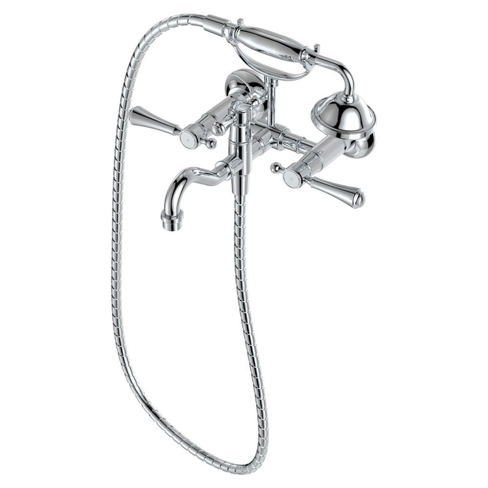 Lillian Exposed Bath Tap Set with Hand Shower gallery detail image