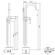Uno Bath Column With Hand Shower gallery detail image