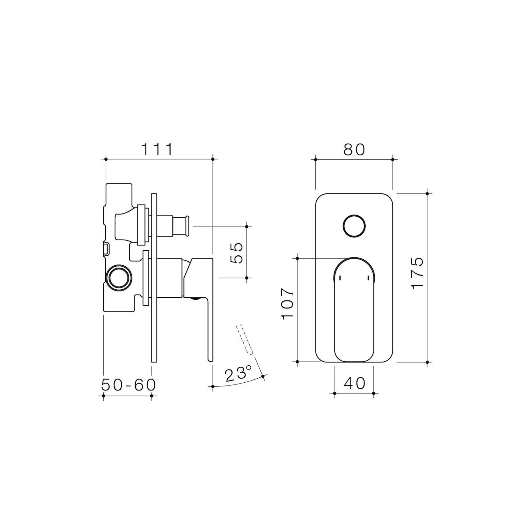 Luna Bath/Shower Mixer with Diverter gallery detail image