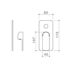 Luna Bath Shower Mixer With Diverter Trim Kit gallery detail image