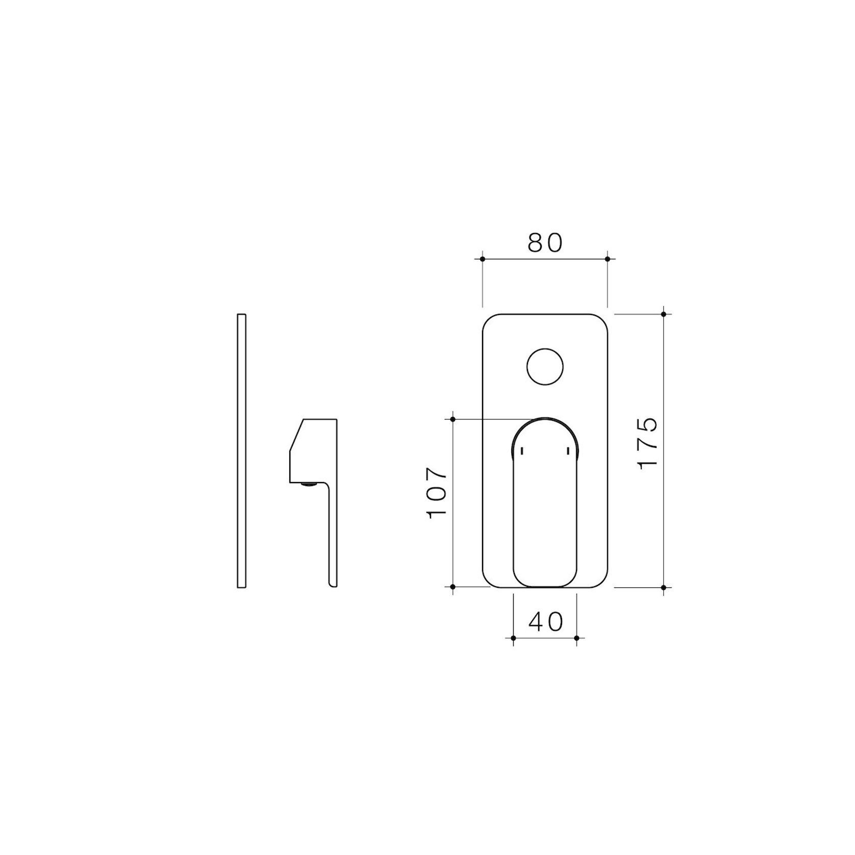 Luna Bath Shower Mixer With Diverter Trim Kit gallery detail image