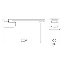 Urbane II Bath Swivel Outlet 220mm Round Cover Plate gallery detail image