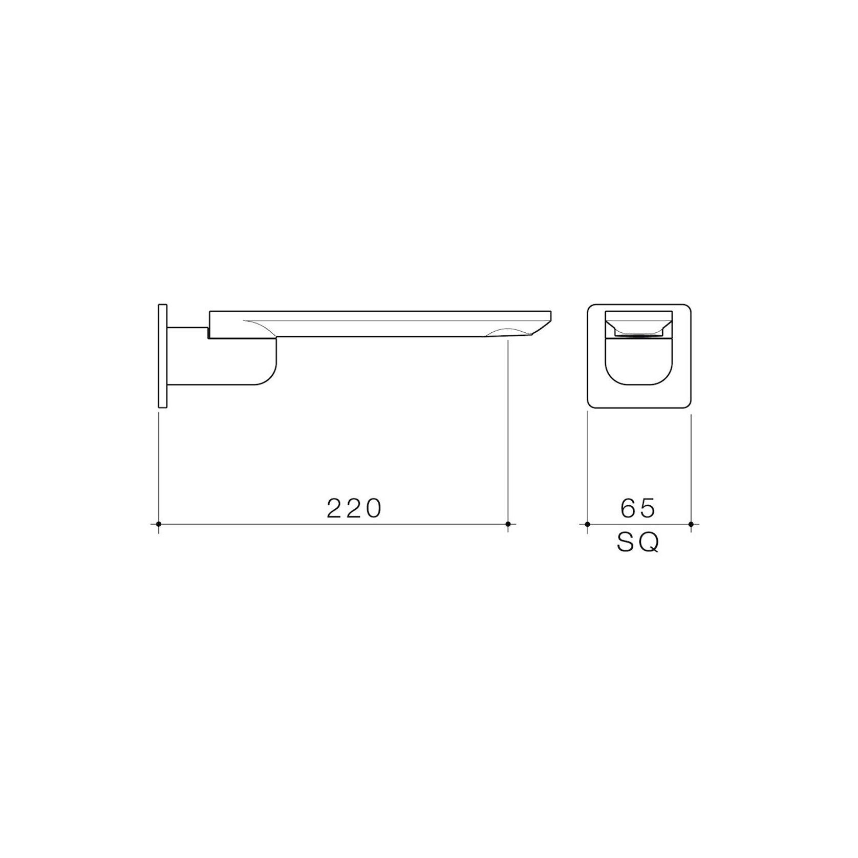 Urbane II Bath Swivel Outlet 220mm Round Cover Plate gallery detail image