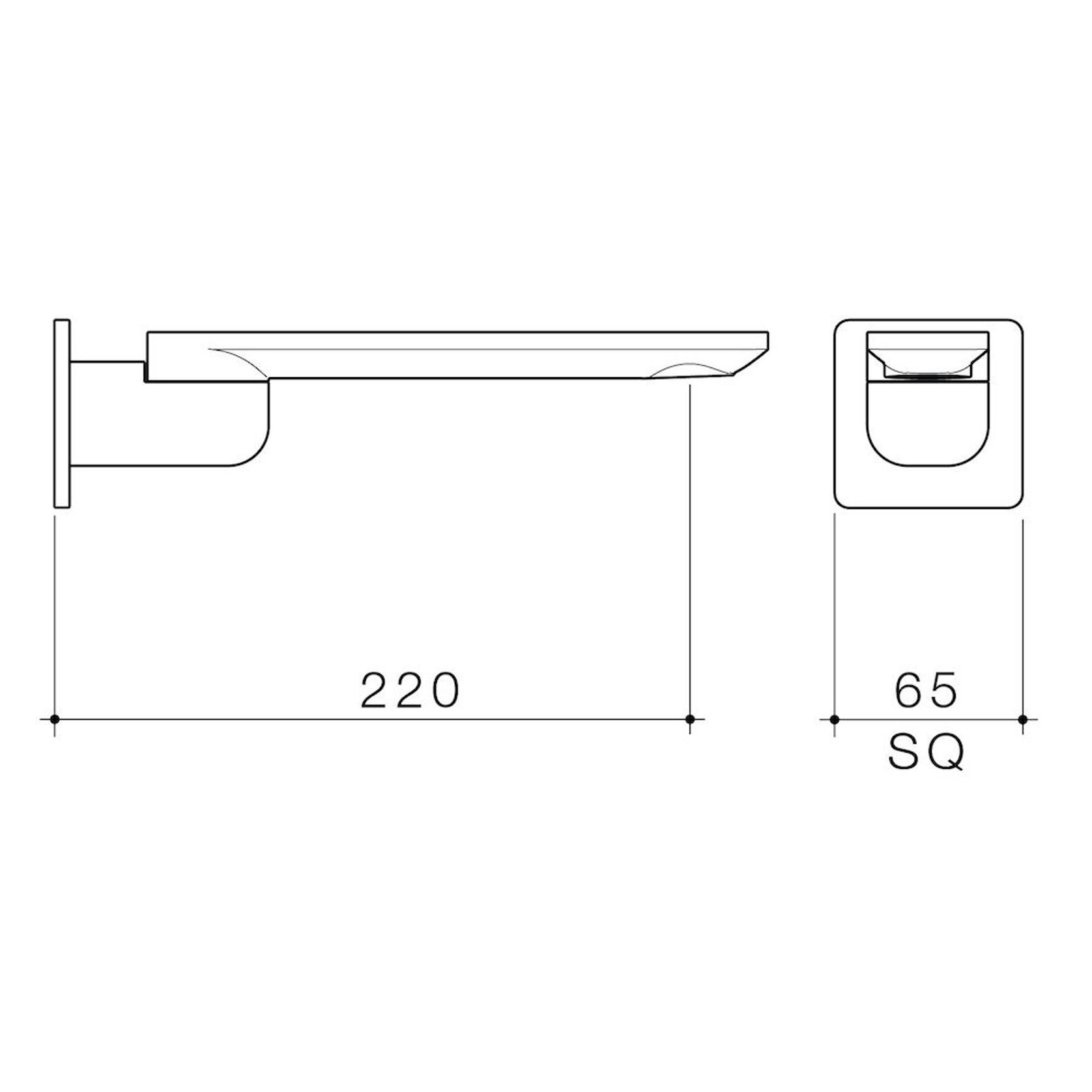 Urbane II Bath Swivel Outlet 220mm Round Cover Plate gallery detail image