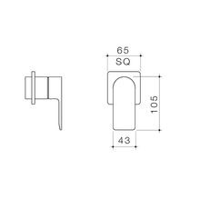 Urbane II Bath/Shower Trim Kit Square Cover Plate gallery detail image