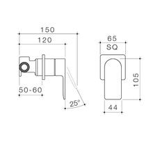 Urbane II Bath/Shower Mixer Square Cover Plate gallery detail image