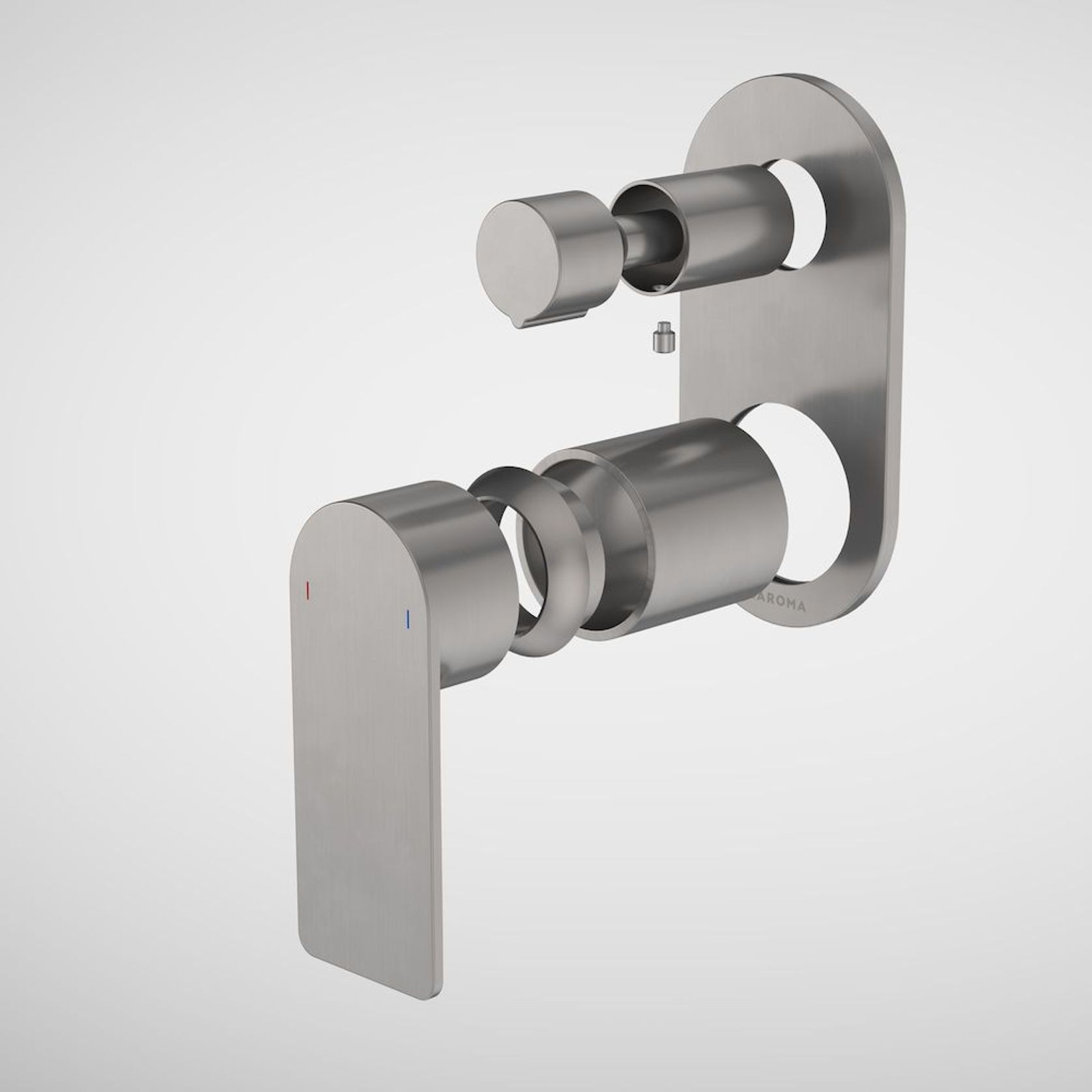 Urbane II Bath/Shower Mixer with Diverter Trim Kit Rounded Cover Plate gallery detail image