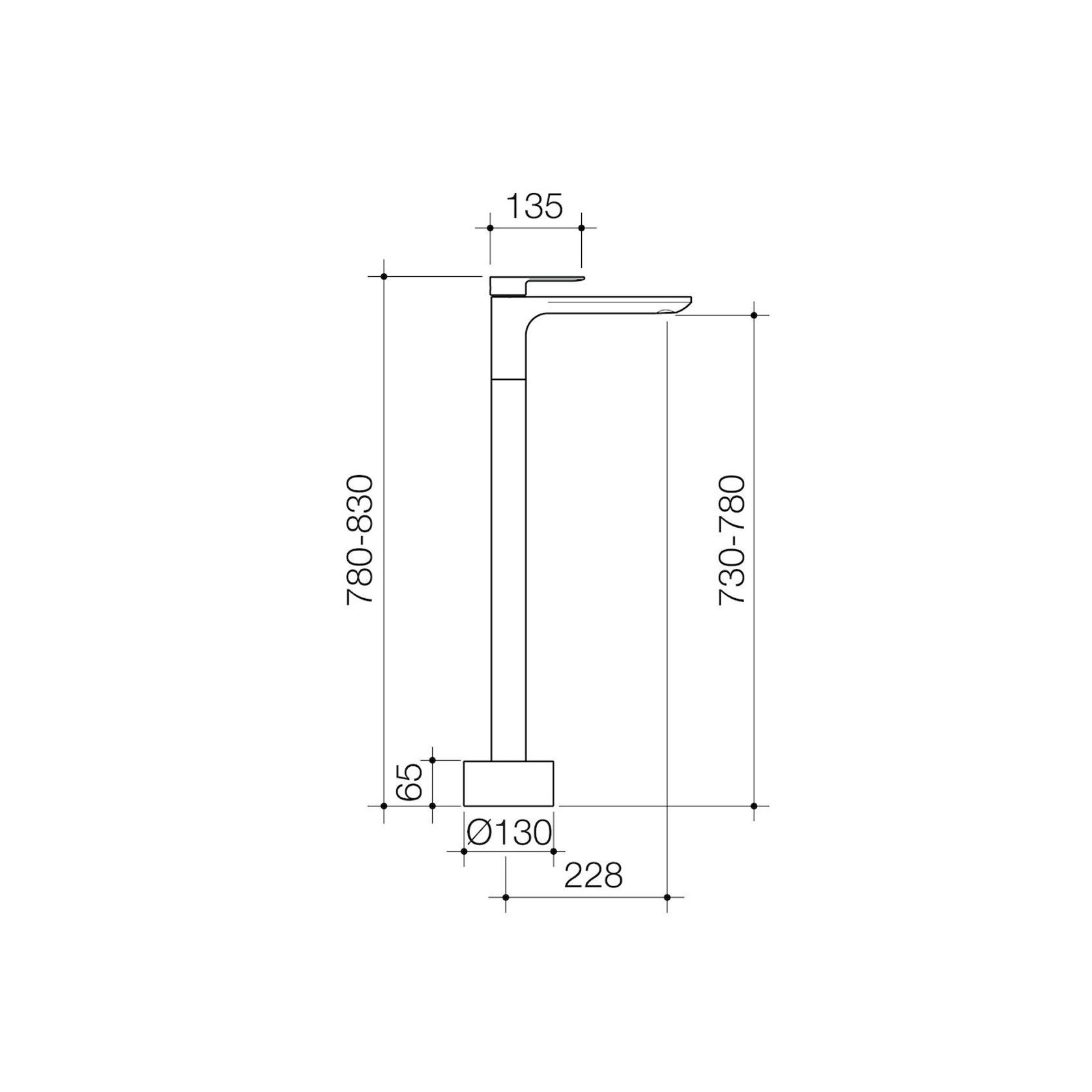 Urbane II Freestanding Bath Filler gallery detail image