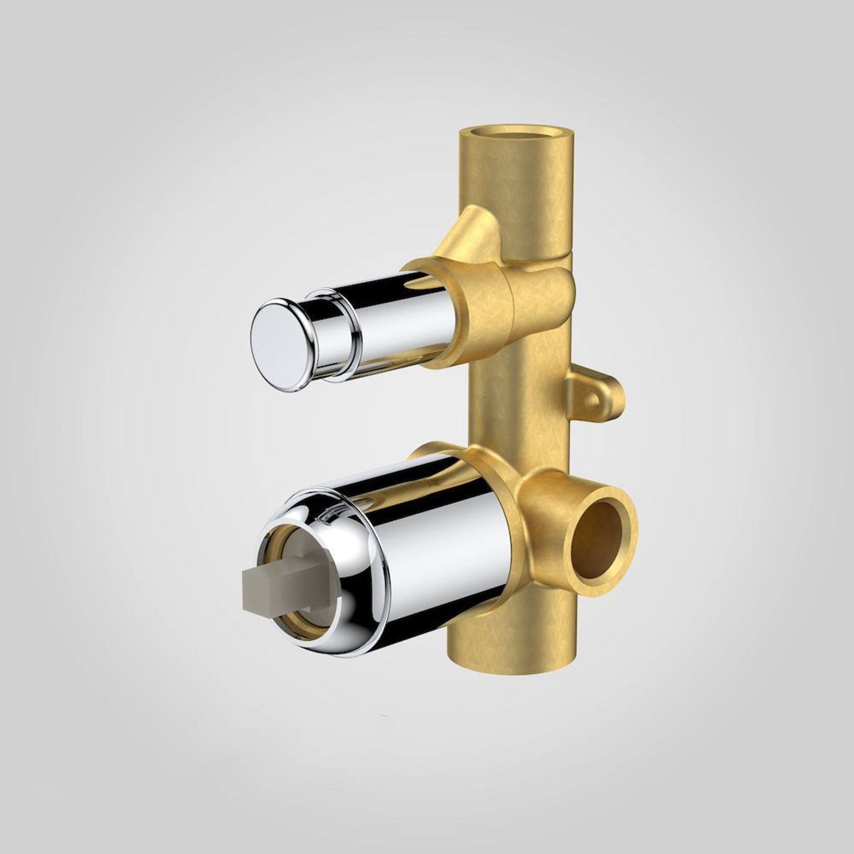 Luna Bath Shower Mixer With Diverter Inwall Body gallery detail image