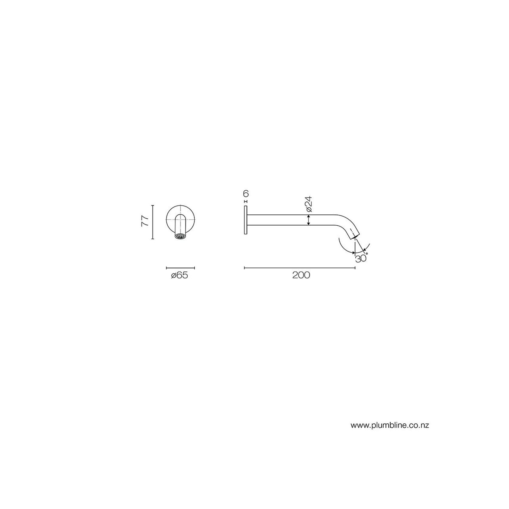 Nostromo Wall Mount Bath Spout gallery detail image