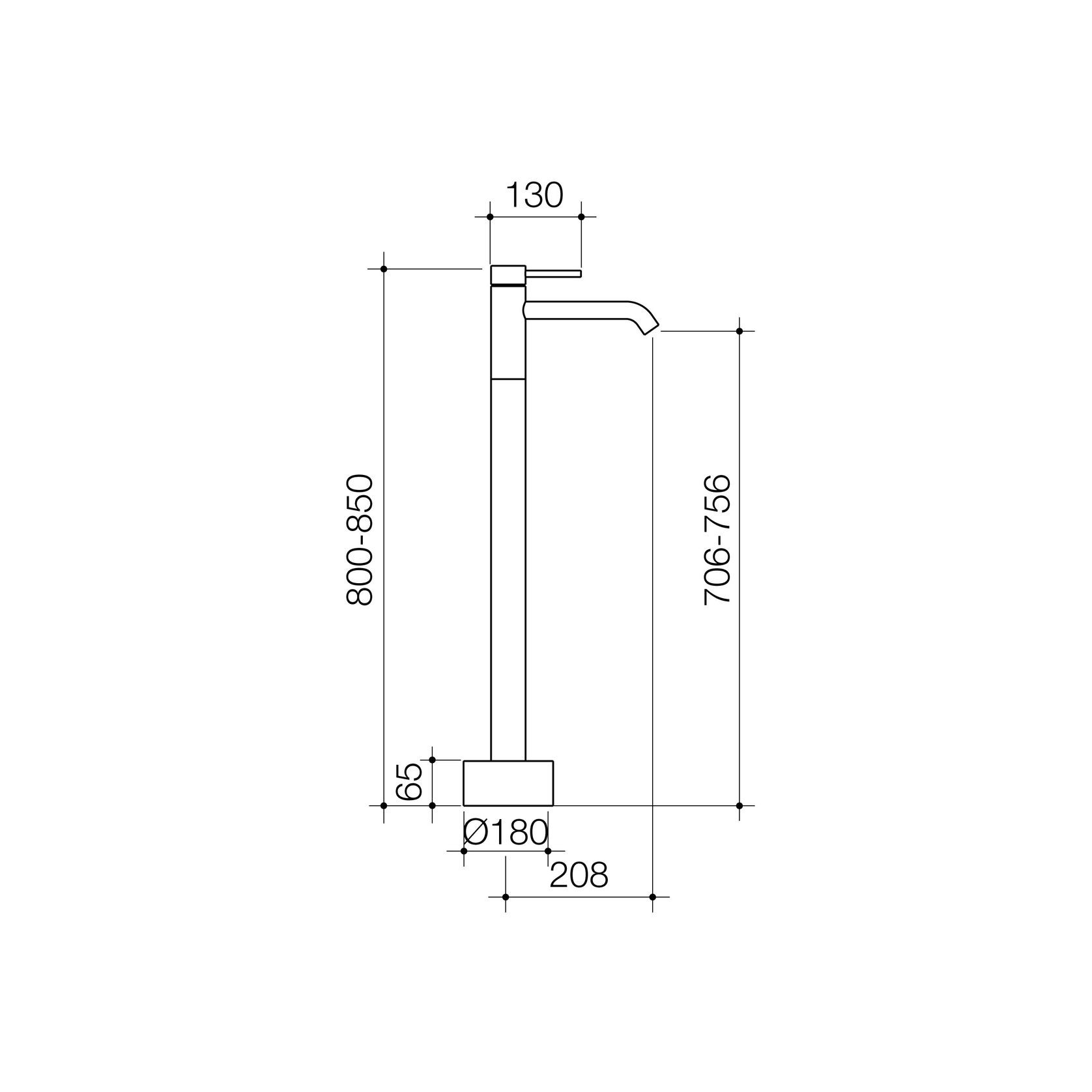 Liano II Freestanding Bath Filler gallery detail image
