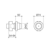 Civic Timed Flow Shower Push Button gallery detail image