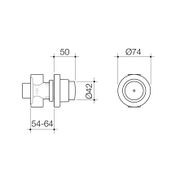 Civic Timed Flow Shower Push Button gallery detail image