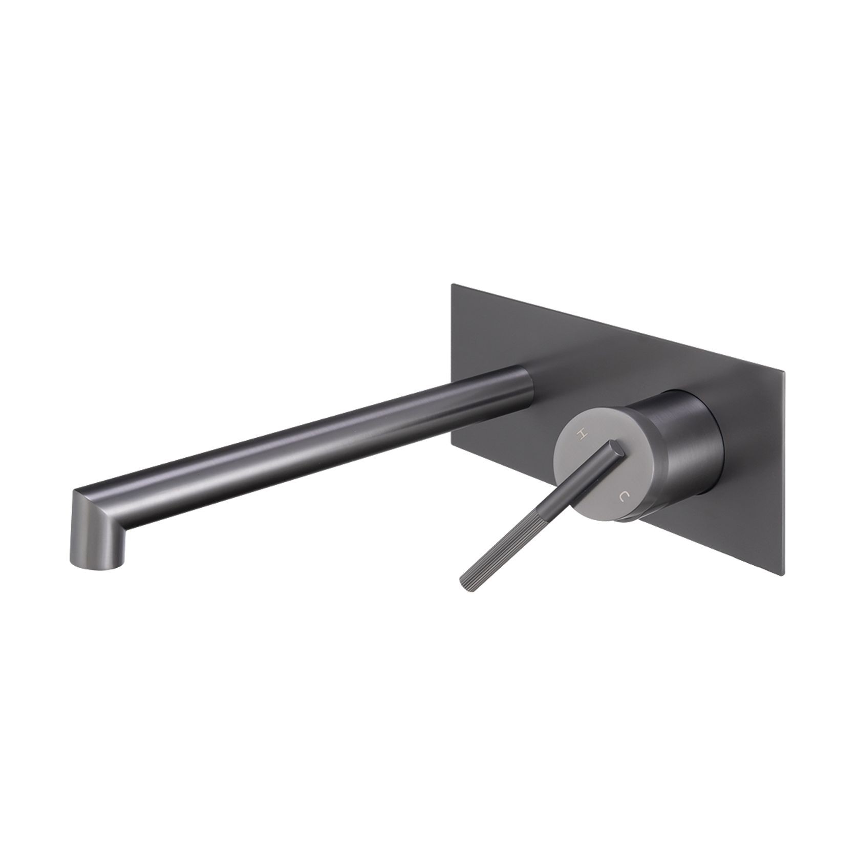 Caddence Wall Mixer with Spout Gun Metal Grey gallery detail image