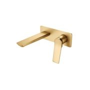 Rushy Wall Mixer with Spout Brushed Brass gallery detail image