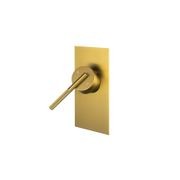 Caddence Wall Mixer Brushed Brass gallery detail image