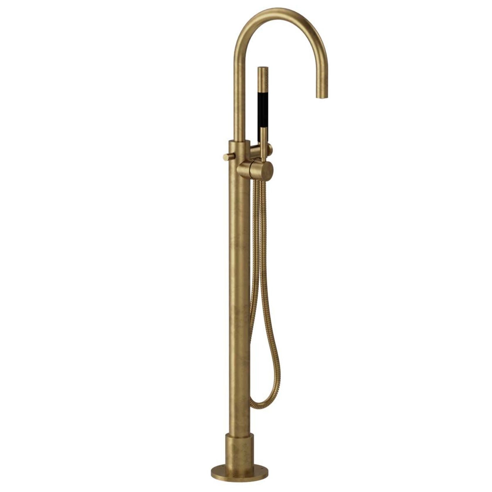 Buddy Pro Round Floor Mount Bath Filler With Handshower gallery detail image